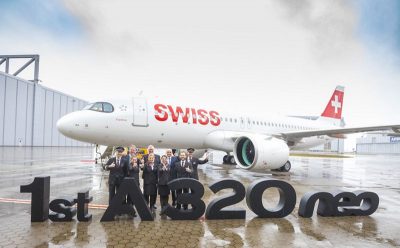 Swiss International Air Lines (SWISS) recibió su primer avión A320neo. Imagen Airbus