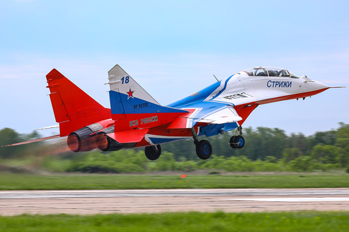 MiG-29. Equipo Acrobático "Strizhi" Fotos: © Ministerio de Defensa de Rusia