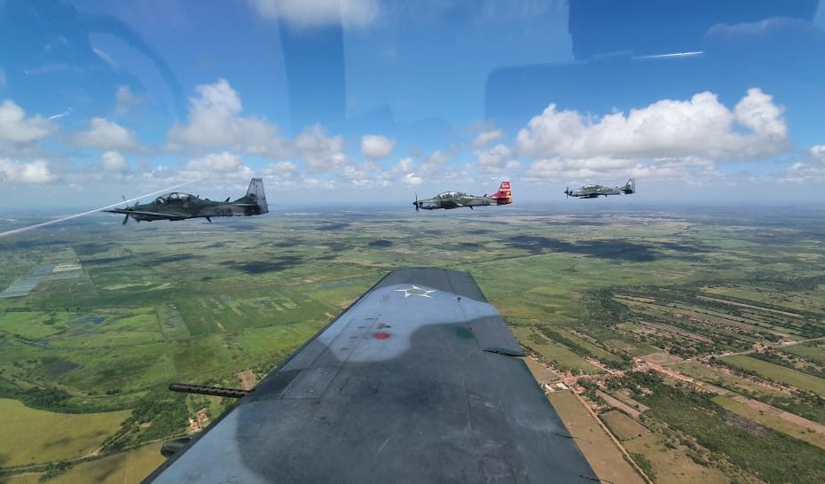 Instrucción de empleo aire-tierra con el A-29 Super Tucano ©Fuerza Aérea de Brasil
