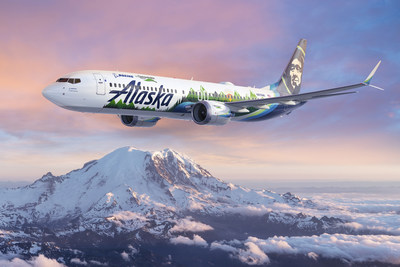 Un 737-9 de Alaska Airlines está sirviendo como laboratorio de pruebas de vuelo para el programa ecoDemonstrator 2021 de Boeing, que evaluará unos 20 proyectos de tecnología. (Representación de Boeing)