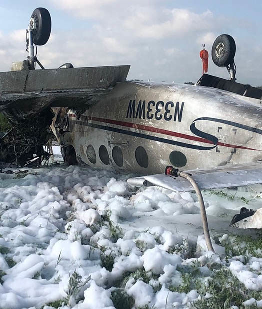 Accidente Beech C90A King Air, matricula: N333WW ©SCT