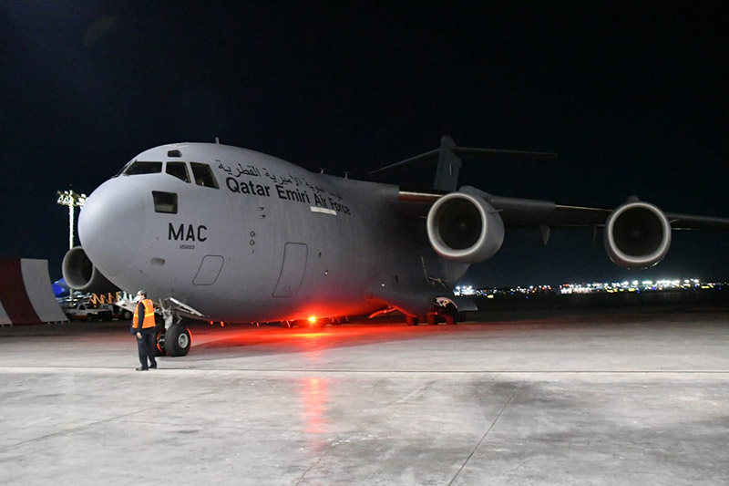 C-17A Globemaster III de Qatar en el AICM ©SRE