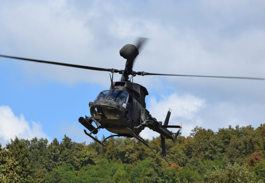 Las operaciones de combate fueron realizadas por pilotos de combate del OH-58D Kiowa Warrior |  Foto: Ministerio de Defensa de Croacia (HRZ) / D. Vujević
