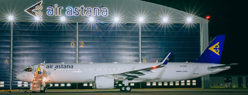 Sexto Airbus A321LR llega a Air Astana ©Air Astana