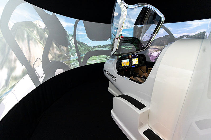 Un nuevo simulador Convertible DA40 / 42 MCC FNPT II de AirHub Aviation (Crédito de la foto: AirHub Aviation)