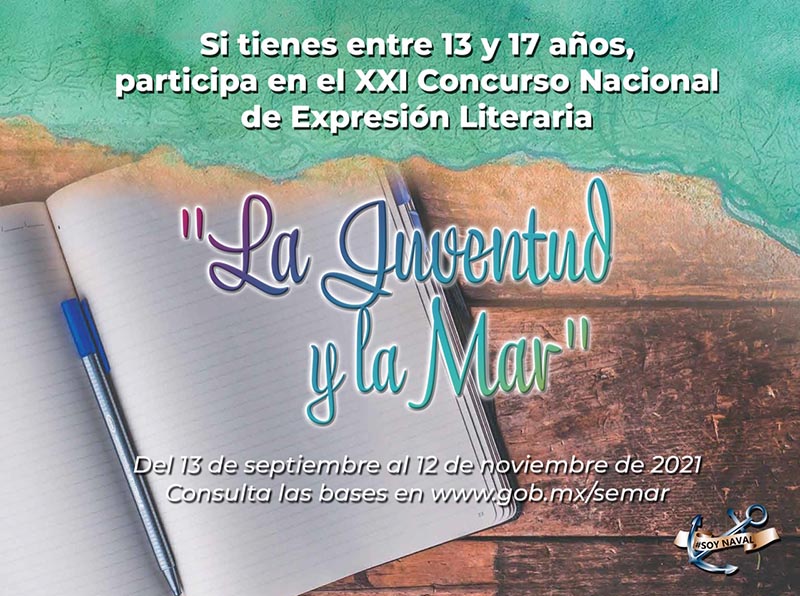 Concurso Nacional de Expresión Literaria "La Juventud y la Mar". ©SEMAR