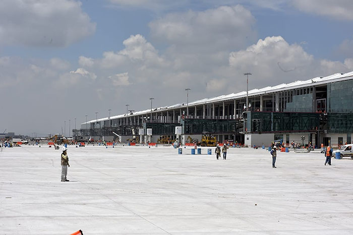 Construcción de la Terminal Aérea del AIFA ©SCT