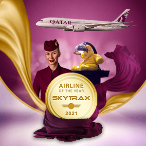 Premio Skytrax a la Mejor aerolínea del año ©Qatar Airways