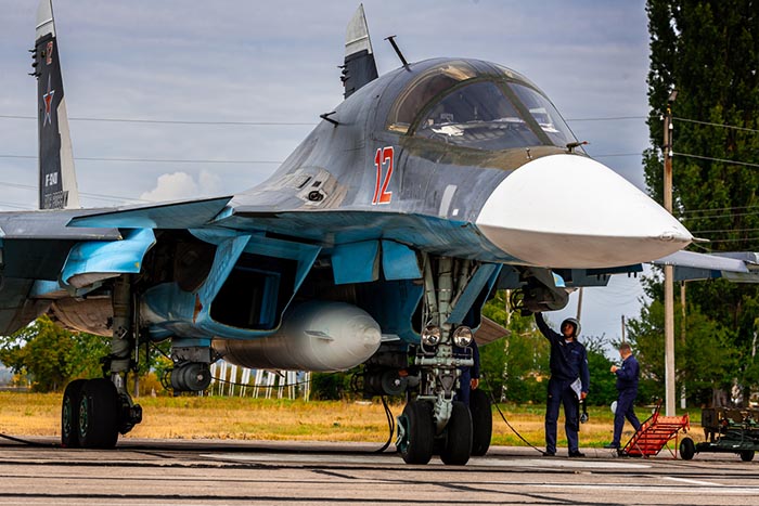 Cazas Su-34 en región de Voronezh ©Ministerio de Defensa de Rusia