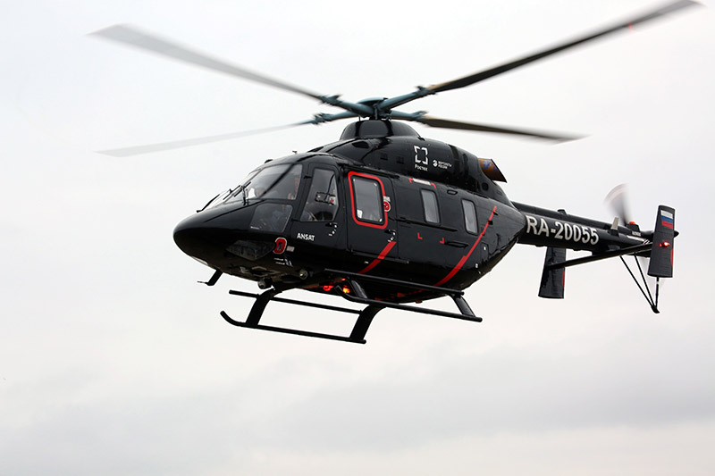 Rostec entregó seis helicópteros Ansat multipropósito
