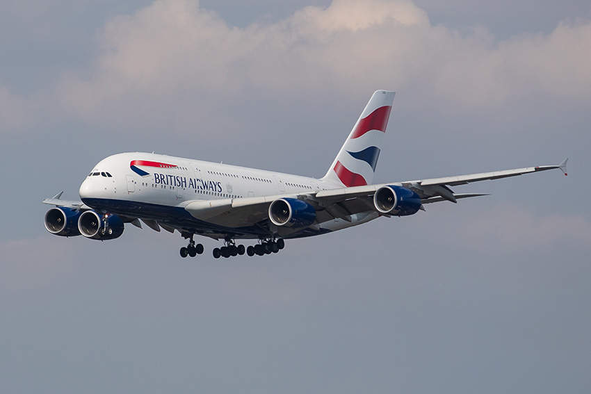 El avión A380 de British Airways se volverá a unir a la flota. Foto por Nick Morrish/British Airways