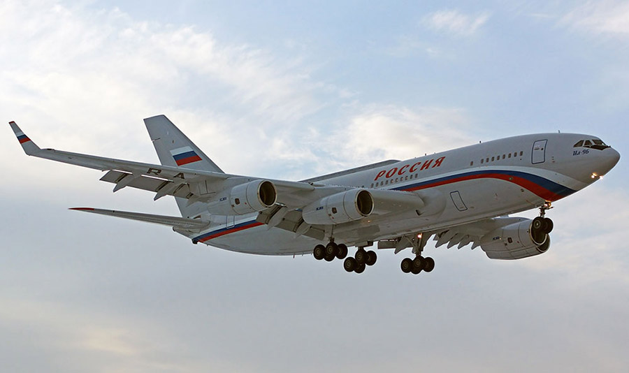 Il-96 Avión presidencial de Rusia ©Ilyushin