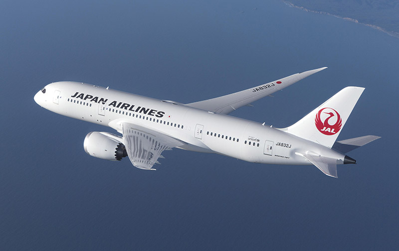 Servicios de soporte de componentes totales para la flota Boeing 787 de Japan Airlines ©Copyright JAL