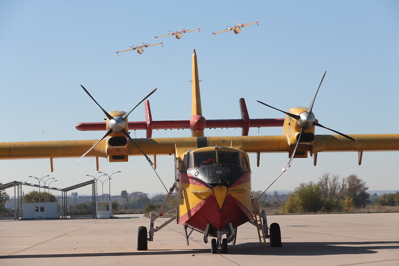Aeronaves de la lucha contra incendios forestales ©Ministerio de Defensa de España