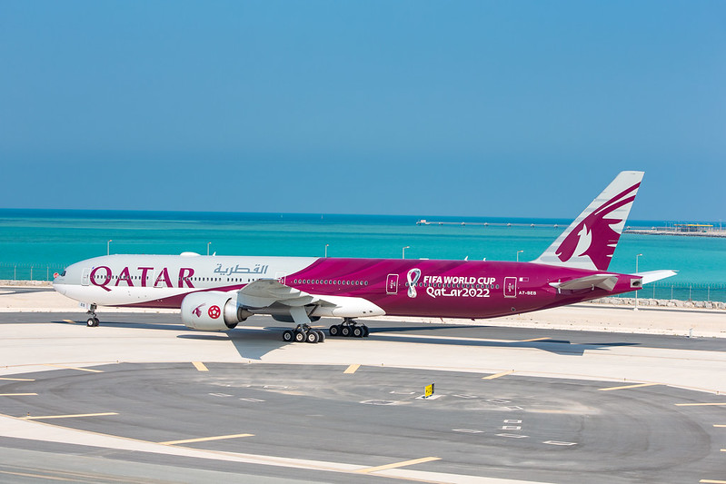 Boeing 777 de librea especial ©Qatar Airways