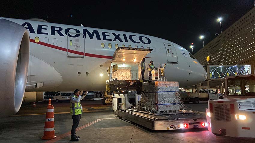 Certifica la IATA a Aeroméxico en el transporte de productos farmacéuticos ©Aeroméxico