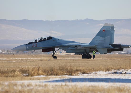 Entrenamiento en Su-30 ©Ministerio de Defensa de Rusia