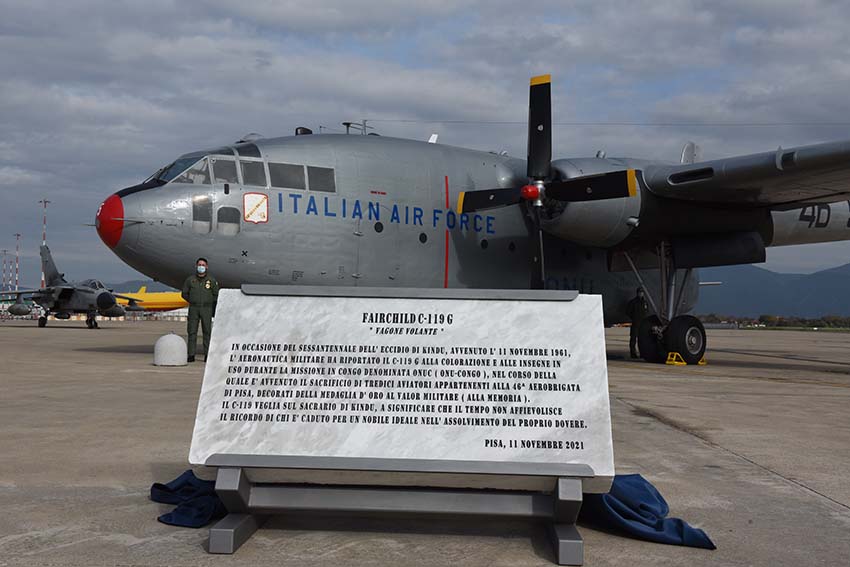 Fairchild C-119 restaurado ©Fuerza Aérea de Italia