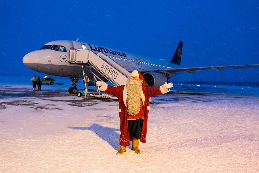 Papá Noel en Finlandia ©Lufthansa