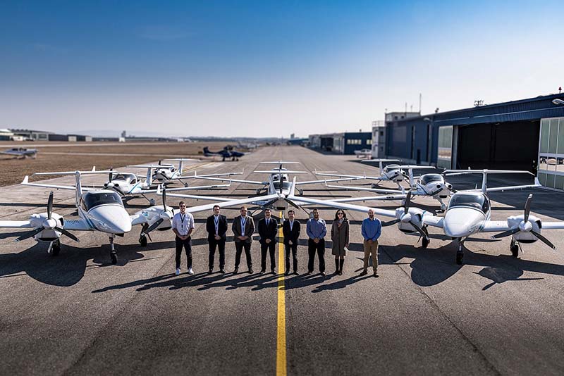 Seis DA40 NG y dos bimotores DA42-VI han llegado a la Academia de Aviación de Omán ©Diamond Aircraft