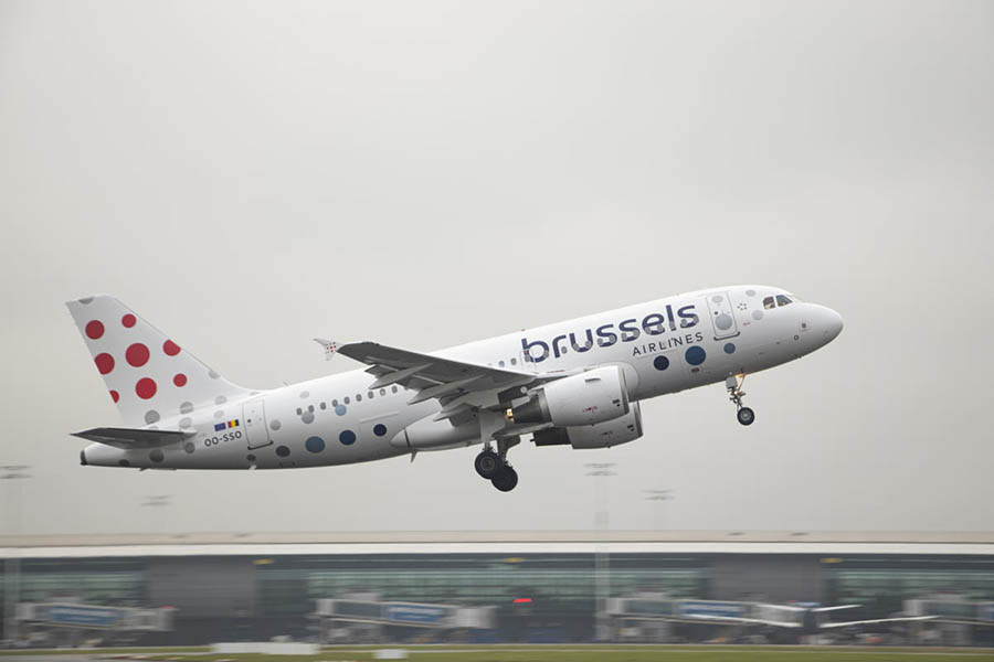 Primer vuelo con su nueva decoración ©Brussels Airlines