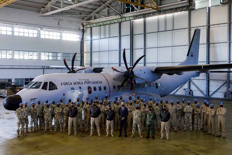 Ceremonia de recepción de la Fuerza Aérea FND en la MINUSMA © Fuerza Aérea de Portugal