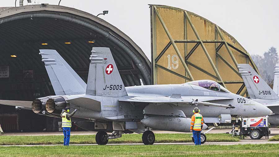 F/A-18 de la Fuerza Aérea de Suiza ©RAF