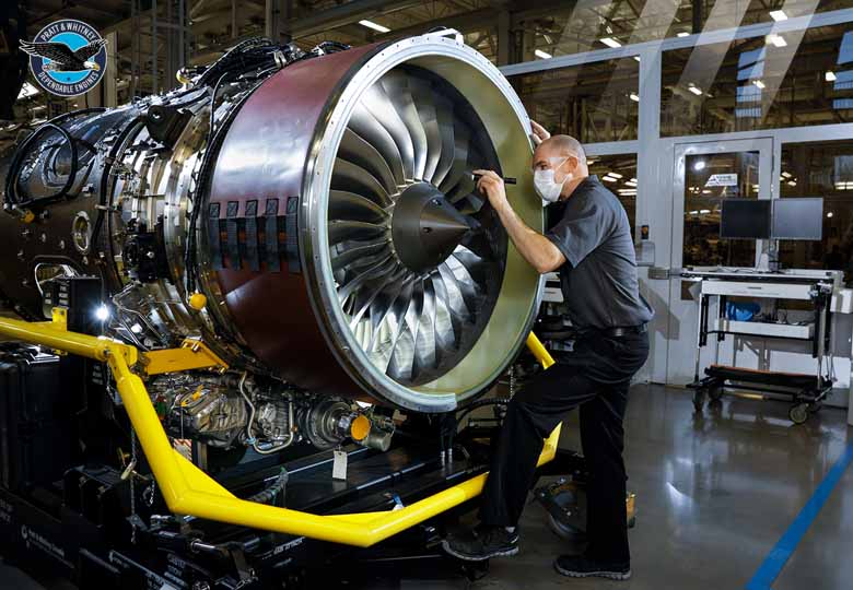 Motor PW812D que impulsa el Falcon 6X de Dassault ©Pratt & Whitney