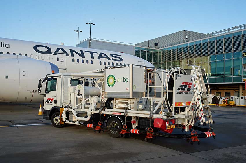 Qantas compra combustible de aviación sostenible a reducir sus emisiones de carbono en un 10% aproximadamente ©Qantas