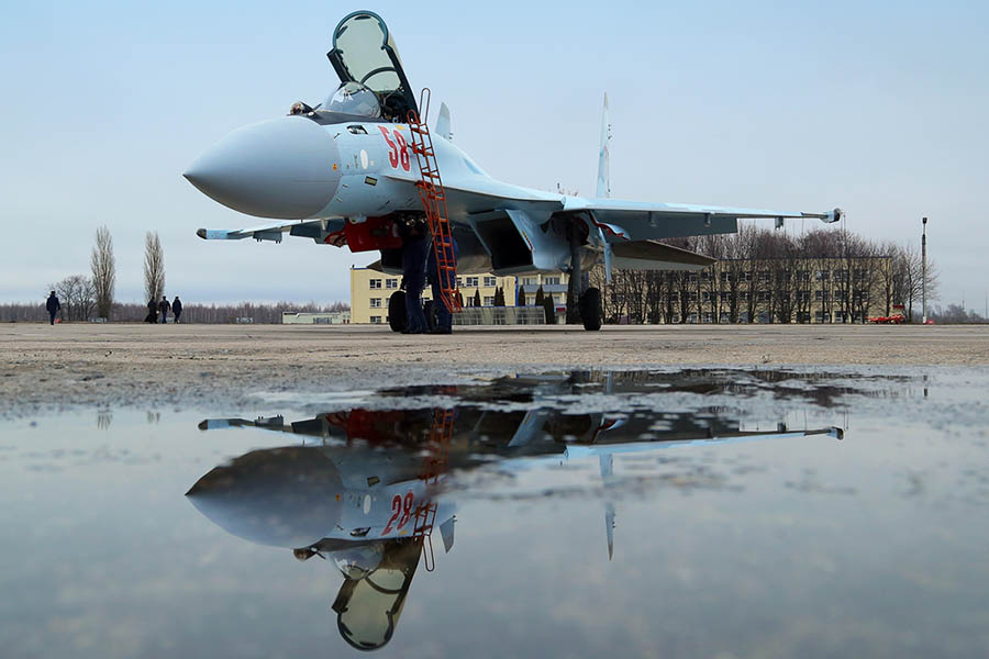 Lote de nuevos Su-35 ©Ministerio de Defensa de Rusia