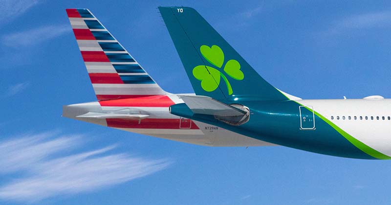 American Airlines y Aer Lingus lanzan un nuevo acuerdo de código compartido ©American Airlines