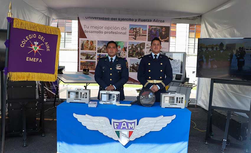 Ejército y Fuerza Aérea Mexicanos reanudan exposición del Sistema Educativo Militar ©SEDENA