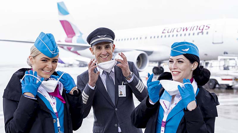 Contratación a 750 nuevos auxiliares de vuelo y pilotos. ©Eurowings