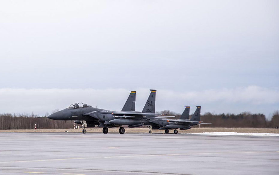 F-15 de la USAF ©Fuerzas de Defensa de Estonia