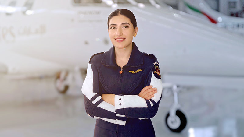Bayan Al Turabi, primer piloto cadete internacional de la Emirates Flight Training Academy que se gradúa. ©Emirates