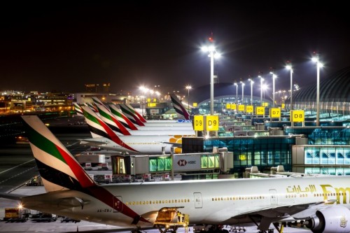 Puestos de estacionamiento de aeronaves en las salas B y C de DXB ©Dubai Airport