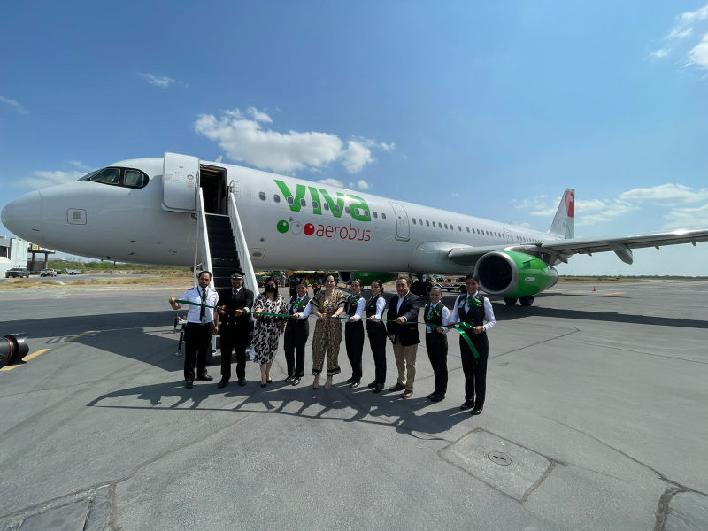 Esta nueva ruta operará tres vuelos a la semana ©Viva Aerobus