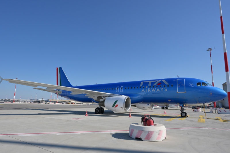 Mañana saldrá de Roma Fiumicino a Ámsterdam Schiphol el vuelo más sostenible de ITA Airways ©ITA Airways