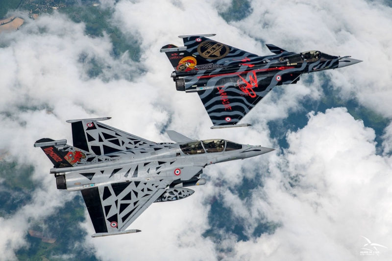 Aeronaves de combate francés Rafale. Foto: Johan Pipe / Armee de l'Air et de l'Espace