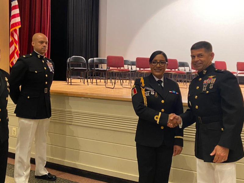 Mujer Infante de Marina de la Armada de México se gradúa de la Marine Corps University ©SEMAR