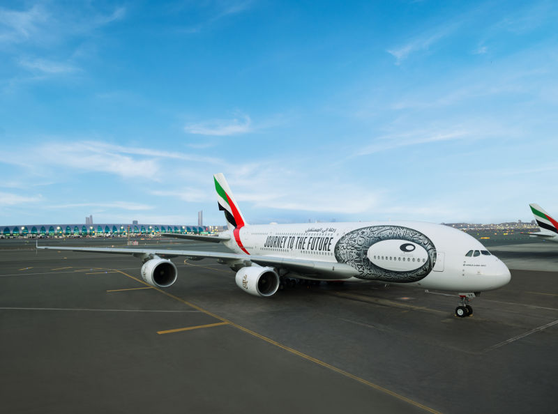 El nuevo punto de referencia de Dubái se plasmará en 10 aeronaves A380 ©Emirates