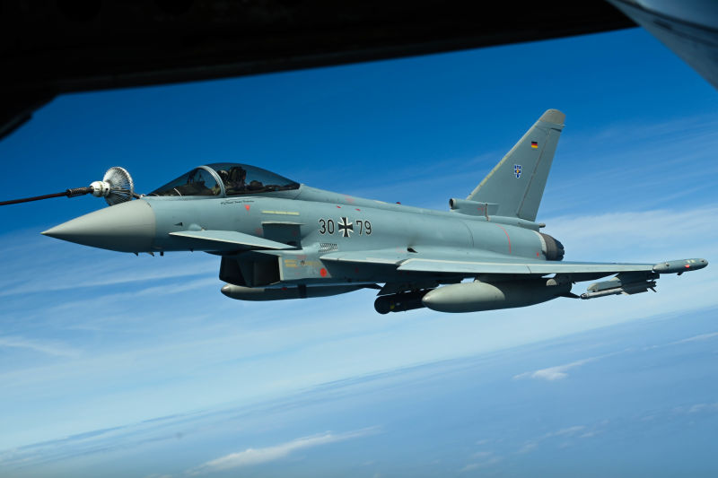 Eurofighter en reabastecimiento ©USAF