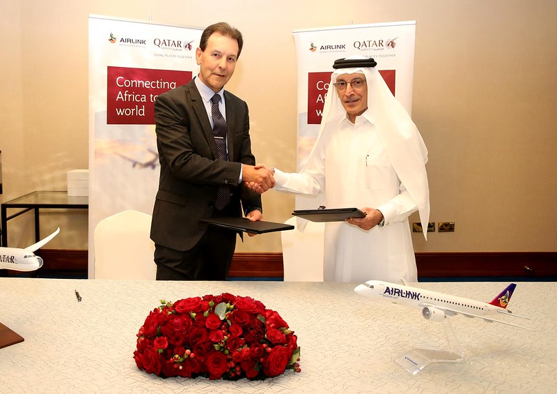 Qatar Airways y Airlink firman un amplio acuerdo de código compartido ©Qatar Airways