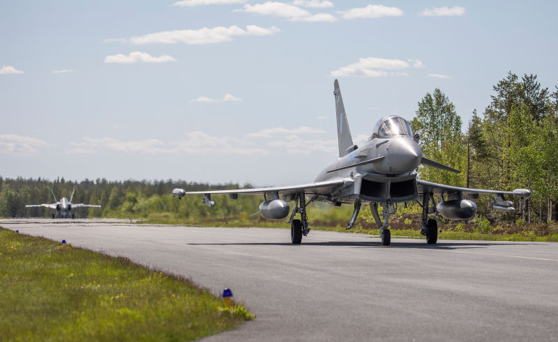 La RAF y la Fuerza Aérea Finlandesa realizan ejercicios en el Alto Norte ©RAF