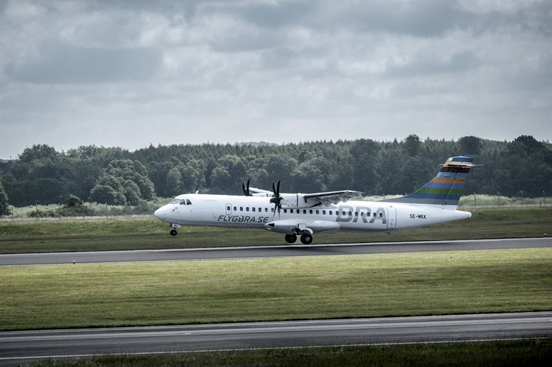 Primer vuelo de la historia con combustible de aviación 100% sostenible en un avión comercial regional ©ATR