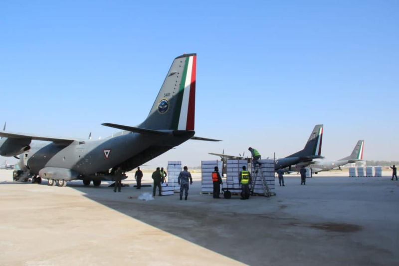 Ejército y Fuerza Aérea Mexicanos, Marina y Guardia Nacional realizan actividades de apoyo a la población civil en el estado de Oaxaca ©SEDENA