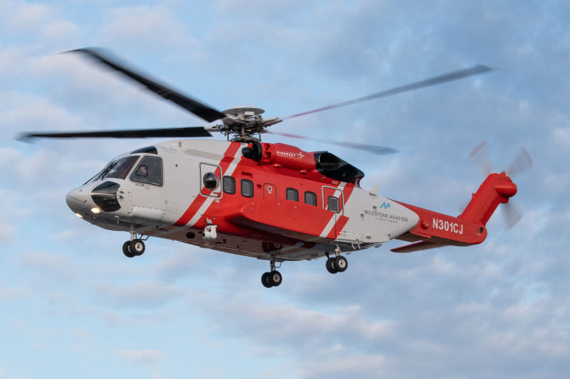 Las horas de vuelo del helicóptero Sikorsky S-92 siguen aumentando en todos los segmentos de misión. Foto por cortesía de Sikorsky, una empresa de Lockheed Martin.
