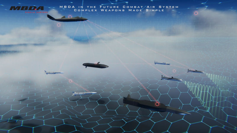 MBDA presenta su visión de la optimización de los efectos de las armas en el futuro sistema aéreo de combate ©MBDA