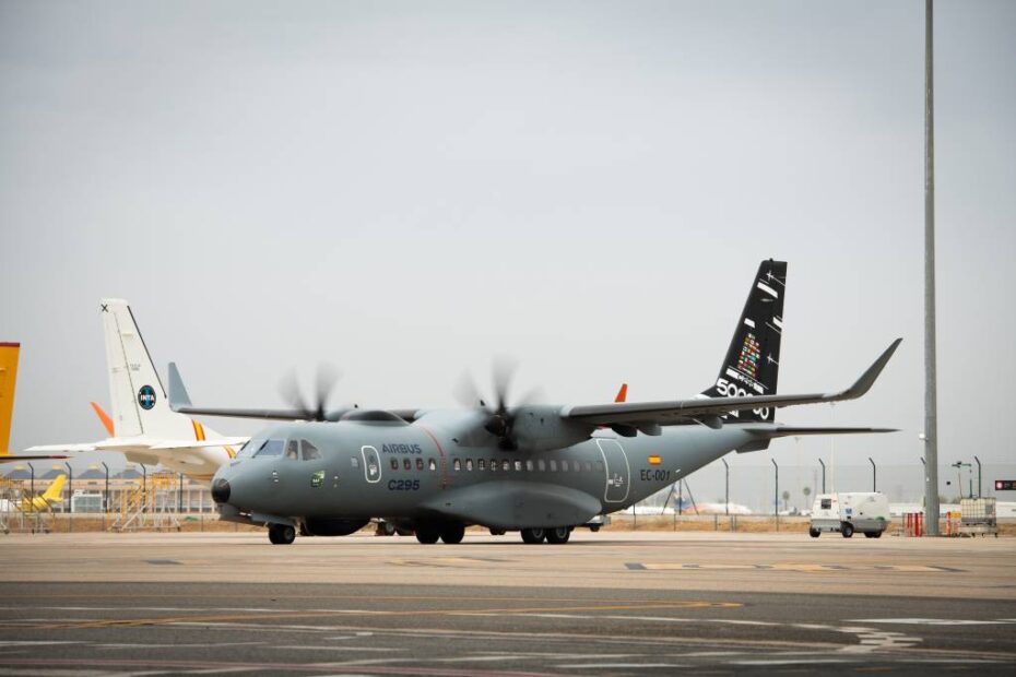 El Airbus C295 se embarca en el viaje de la sostenibilidad con un primer vuelo de demostración con SAF ©Airbus