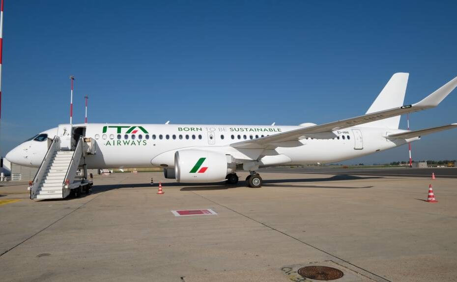 A partir del 16 de octubre, el nuevo A220 prestará servicio en las rutas de corta distancia de la red nacional e internacional de ITA Airways desde Roma Fiumicino y Milán Linate a Génova, Turín, Nápoles, Ginebra, Zúrich y Múnich. ©ITA Airways